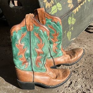 Children’s leather cowboy cowgirl boots